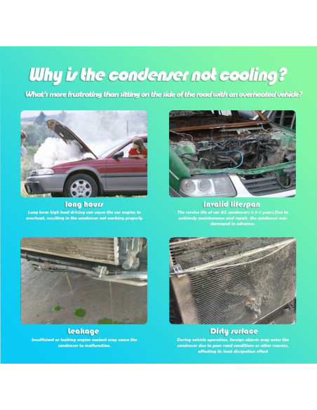 Condensador de A/C RAYTEN para Toyota Corolla Matrix 2009-2012