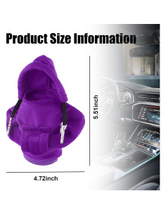 Cubierta de Palanca de Cambios Ziciner Universal Franela Púrpura 2