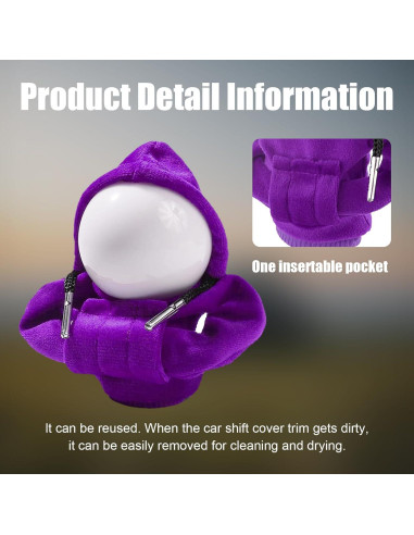 Cubierta de Palanca de Cambios Ziciner Universal Franela Púrpura