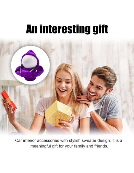 Cubierta de Palanca de Cambios Ziciner Universal Franela Púrpura