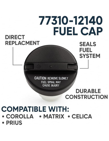Tapa de Tanque de Combustible EliteAuto3K 77310-12140 para Toyota