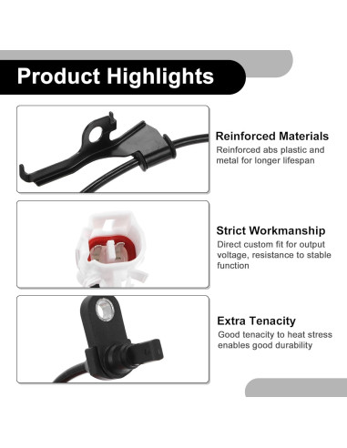 Sensor de Velocidad de Rueda ABS Partuto 8954252030 para Toyota Yaris 2007-2011