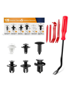 GOOACC 120 Clips de Retención para Parachoques de Coche 6-10mm