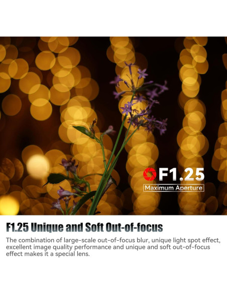 Lente 7artisans 75mm F1.25 para cámaras Leica M-Mount Lente 7artisans 75mm F1.25 para cámaras Leica M-Mount