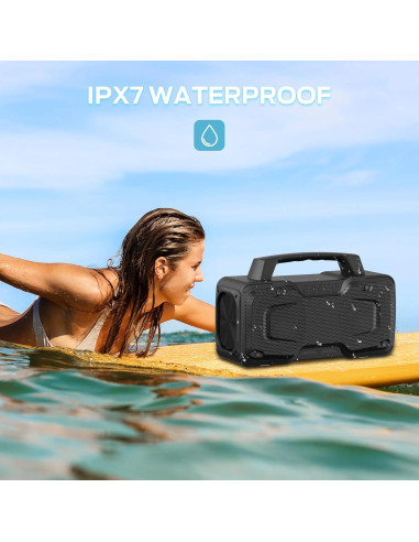 Altavoz Bluetooth BUGANI M118 80W Impermeable IPX7 Portátil