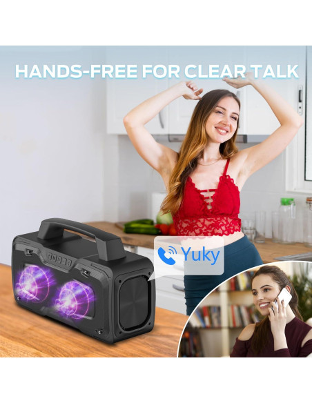 Altavoz Bluetooth BUGANI M118 80W Impermeable IPX7 Portátil