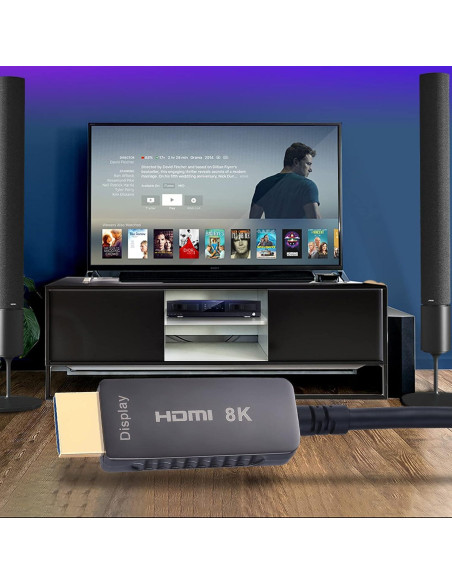 Cable HDMI 2.1 Fibra Óptica SOEYBAE 8K 10M Ultra 48Gbps