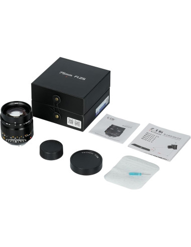 Lente 7artisans 75mm F1.25 para cámaras Leica M-Mount