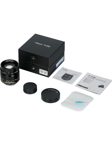 Lente 7artisans 75mm F1.25 para cámaras Leica M-Mount Lente 7artisans 75mm F1.25 para cámaras Leica M-Mount