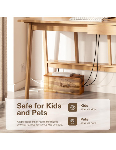 Caja de Gestión de Cables Tidita Acacia 38.1x15.2x17.5 cm