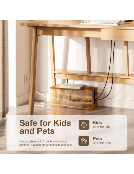 Caja de Gestión de Cables Tidita Acacia 38.1x15.2x17.5 cm