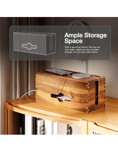 Caja de Gestión de Cables Tidita Acacia 38.1x15.2x17.5 cm