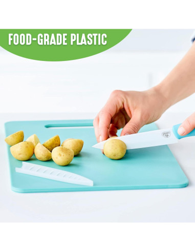 Juego de Tablas de Cortar GreenLife 2 Piezas Turquesa 20x30 cm