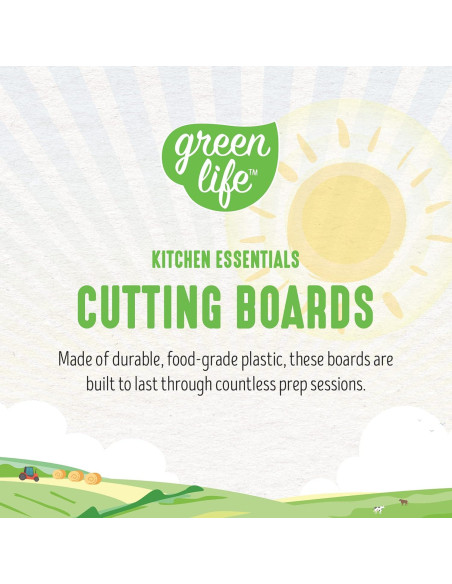 Juego de Tablas de Cortar GreenLife 2 Piezas Turquesa 20x30 cm