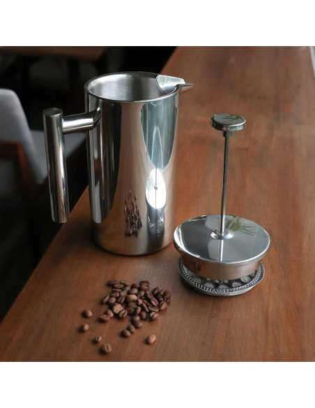 Cafetera Francesa GranChef de Acero Inoxidable 1L Doble Pared