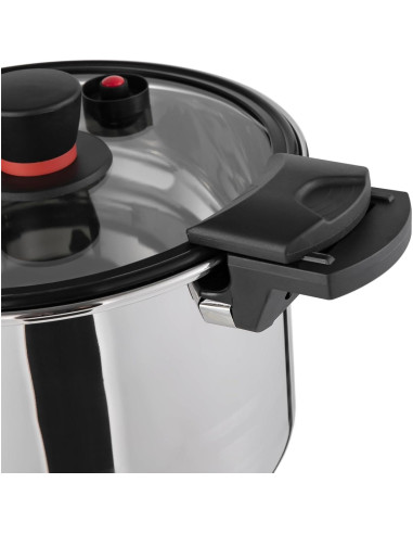 Olla a Presión KUMOYOU 7L Acero Inoxidable con Tapa de Vidrio
