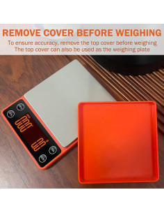 Báscula de Café Digital LUCKCENLY C100 3kg/0.1g Temporizador 2