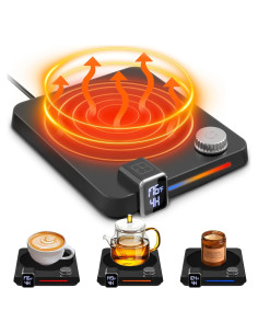 Calentador de Tazas Yoobao H13, 9 Temperaturas, 40W, Negro
