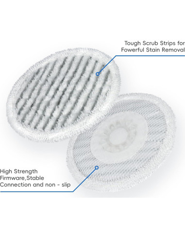 Paquete de 10 almohadillas de microfibra Vickorpen para mopa de vapor