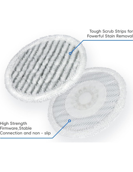 Paquete de 10 almohadillas de microfibra Vickorpen para mopa de vapor