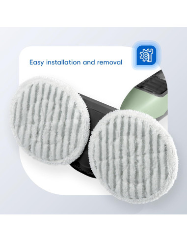 Paquete de 10 almohadillas de microfibra Vickorpen para mopa de vapor