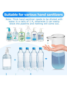 Pack de 2 dispensadores de jabón automático VZZNN 400ml 2