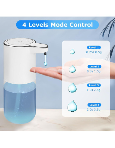 Pack de 2 dispensadores de jabón automático VZZNN 400ml