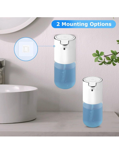 Pack de 2 dispensadores de jabón automático VZZNN 400ml