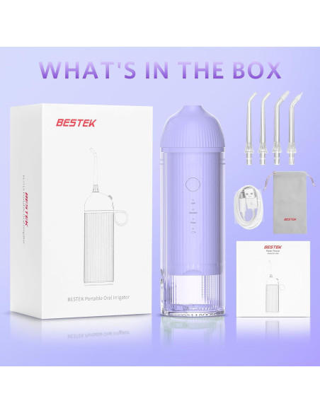Irrigador Dental Portátil BESTEK BTCB150H Inalámbrico IPX7
