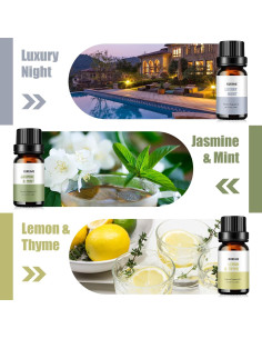 Set de Aceites Aromáticos KURJIME 6x10ml - Aromas de Hotel 2