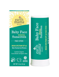 Protector Solar Mineral Baby Face Earth Mama SPF 40 - 21g
