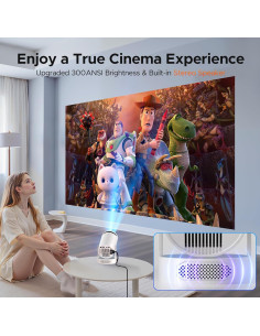 Mini Proyector Portátil CAMWORLD 4K WiFi Bluetooth 300 ANSI 2