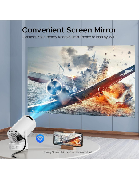 Mini Proyector Portátil CAMWORLD 4K WiFi Bluetooth 300 ANSI