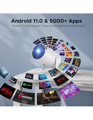 Mini Proyector Portátil CAMWORLD 4K WiFi Bluetooth 300 ANSI