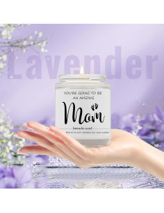 Vela Aromática de Soja Aujzoo 198g Lavanda para Mamás 2