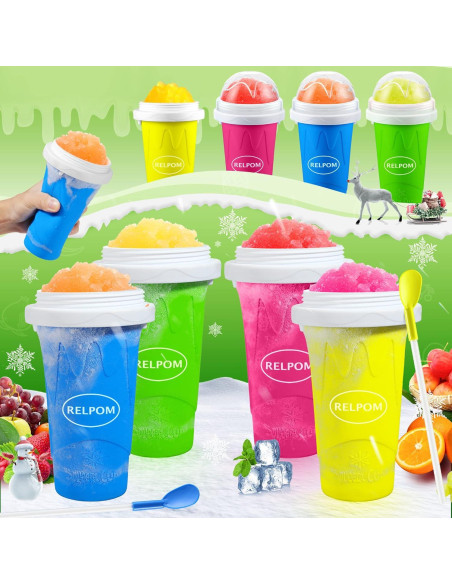 Taza Hacedora de Slushie RELPOM Verde 330ml Silicona