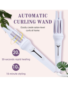 Rizador de Cabello Automático PrettyFirst 3 Niveles Temperatura 2