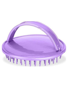 Cepillo de Cabello BWESOO Morado con Masajeador y Exfoliador