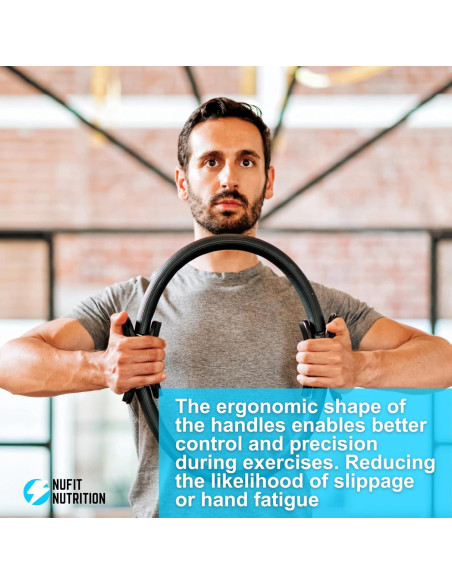 Anillo de Pilates NuFit - Círculo de Fitness 38.1 cm