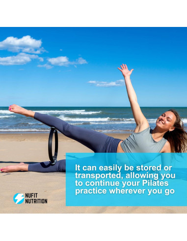 Anillo de Pilates NuFit - Círculo de Fitness 38.1 cm