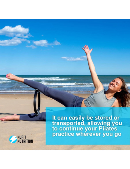 Anillo de Pilates NuFit - Círculo de Fitness 38.1 cm