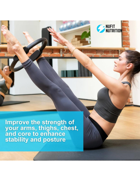 Anillo de Pilates NuFit - Círculo de Fitness 38.1 cm