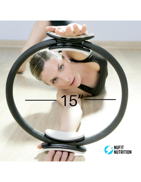 Anillo de Pilates NuFit - Círculo de Fitness 38.1 cm