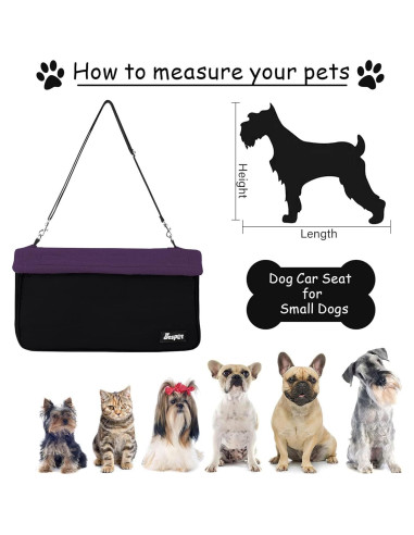 Asiento Elevador para Perros Jespet Púrpura 40.6x33x22.9cm