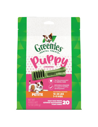 Golosinas Dentales para Cachorros Greenies Puppy 340g
