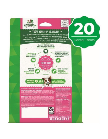 Golosinas Dentales para Cachorros Greenies Puppy 340g