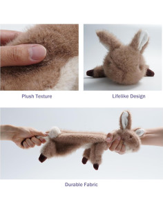 Juguete para Perros Fuzzwoof Conejo Squeaky Resistente 38 cm 2