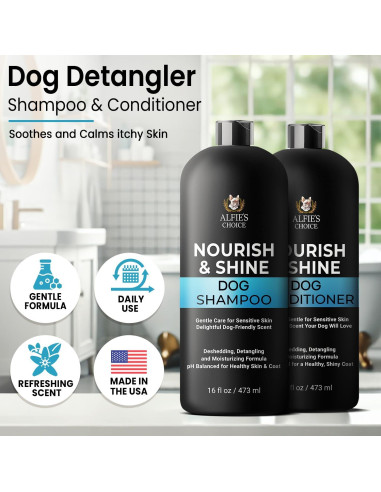 Champú y Acondicionador para Perros Alfie's Choice 2 en 1 473ml