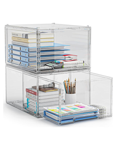 Organizador de Cajones Apilables ZHAIXIAONIAN 2 Paquetes 36.1x26.9cm Organizador de Cajones Apilables ZHAIXIAONIAN 2 Paquetes 36.1x26.9cm