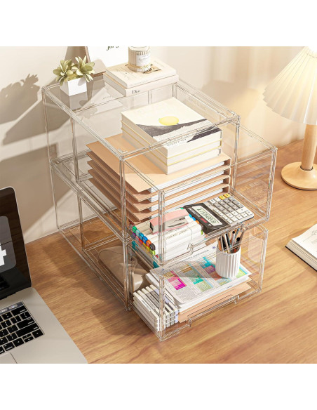 Organizador de Cajones Apilables ZHAIXIAONIAN 2 Paquetes 36.1x26.9cm Organizador de Cajones Apilables ZHAIXIAONIAN 2 Paquetes 36.1x26.9cm